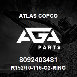 8092403481 Atlas Copco R152/10-116-G2-RING BIT SET | AGA Parts