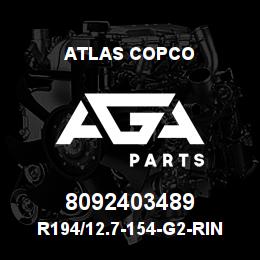8092403489 Atlas Copco R194/12.7-154-G2-RING BIT SET | AGA Parts