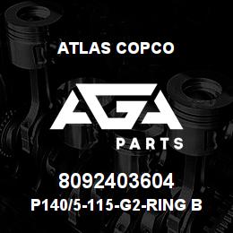 8092403604 Atlas Copco P140/5-115-G2-RING BIT SET | AGA Parts