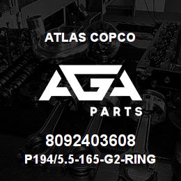 8092403608 Atlas Copco P194/5.5-165-G2-RING BIT SET | AGA Parts