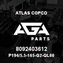8092403612 Atlas Copco P194/5.5-165-G2-QL60 PILOT | AGA Parts