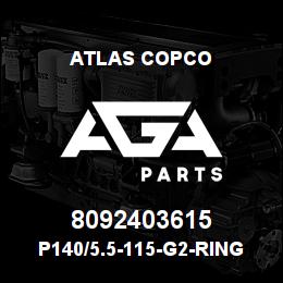8092403615 Atlas Copco P140/5.5-115-G2-RING BIT SET | AGA Parts