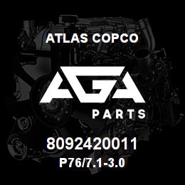 8092420011 Atlas Copco P76/7.1-3.0 | AGA Parts