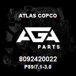 8092420022 Atlas Copco P89/7.1-3.0 | AGA Parts