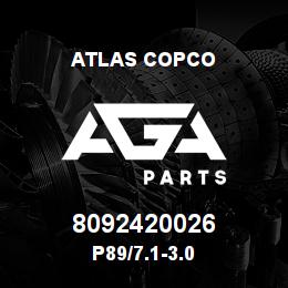 8092420026 Atlas Copco P89/7.1-3.0 | AGA Parts