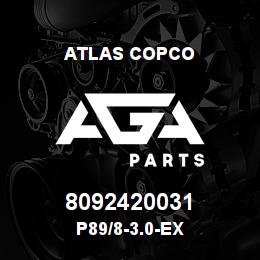 8092420031 Atlas Copco P89/8-3.0-EX | AGA Parts