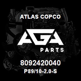 8092420040 Atlas Copco P89/10-2.0-S | AGA Parts