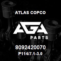 8092420070 Atlas Copco P114/7.1-3.0 | AGA Parts
