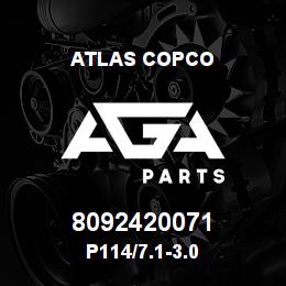8092420071 Atlas Copco P114/7.1-3.0 | AGA Parts