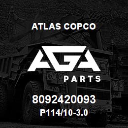 8092420093 Atlas Copco P114/10-3.0 | AGA Parts