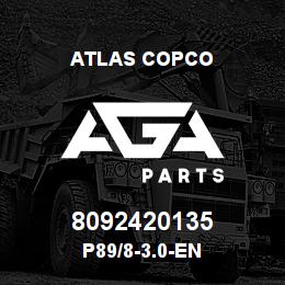 8092420135 Atlas Copco P89/8-3.0-EN | AGA Parts