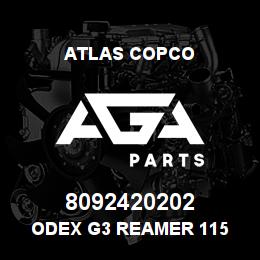 8092420202 Atlas Copco ODEX G3 REAMER 115 | AGA Parts