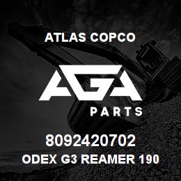 8092420702 Atlas Copco ODEX G3 REAMER 190 | AGA Parts