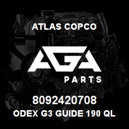 8092420708 Atlas Copco ODEX G3 GUIDE 190 QL 80 | AGA Parts
