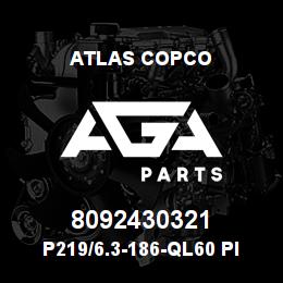 8092430321 Atlas Copco P219/6.3-186-QL60 PILOT | AGA Parts