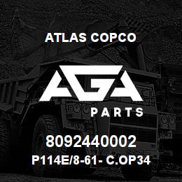 8092440002 Atlas Copco P114E/8-61- C.OP34 | AGA Parts