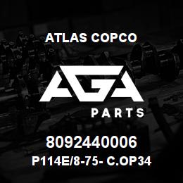 8092440006 Atlas Copco P114E/8-75- C.OP34 | AGA Parts