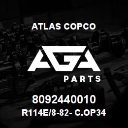 8092440010 Atlas Copco R114E/8-82- C.OP34 | AGA Parts