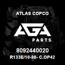 8092440020 Atlas Copco R133E/10-98- C.OP42 | AGA Parts