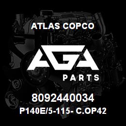 8092440034 Atlas Copco P140E/5-115- C.OP42 | AGA Parts