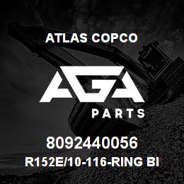 8092440056 Atlas Copco R152E/10-116-RING BIT SET | AGA Parts