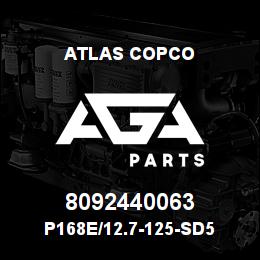 8092440063 Atlas Copco P168E/12.7-125-SD5 | AGA Parts