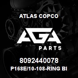 8092440078 Atlas Copco P168E/10-108-RING BIT | AGA Parts