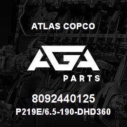 8092440125 Atlas Copco P219E/6.5-190-DHD360 | AGA Parts