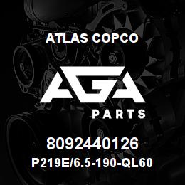 8092440126 Atlas Copco P219E/6.5-190-QL60 | AGA Parts