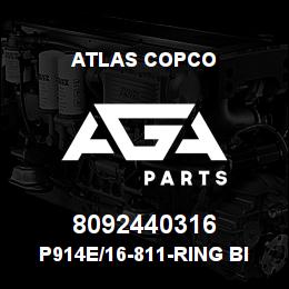 8092440316 Atlas Copco P914E/16-811-RING BIT | AGA Parts
