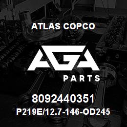 8092440351 Atlas Copco P219E/12.7-146-OD245 RING BIT | AGA Parts
