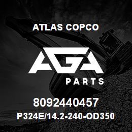 8092440457 Atlas Copco P324E/14.2-240-OD350- RING BIT | AGA Parts