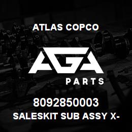 8092850003 Atlas Copco SALESKIT SUB ASSY X-HEAD JD | AGA Parts