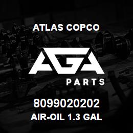 8099020202 Atlas Copco AIR-OIL 1.3 GAL | AGA Parts