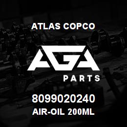 8099020240 Atlas Copco AIR-OIL 200ML | AGA Parts