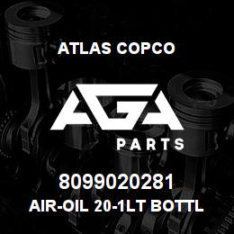 8099020281 Atlas Copco AIR-OIL 20-1LT BOTTLES | AGA Parts