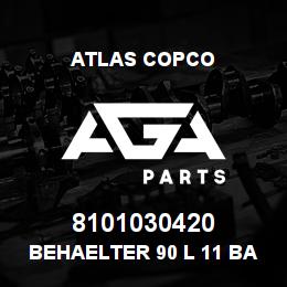 8101030420 Atlas Copco Behaelter 90 l 11 bar liegend verzinkt | AGA Parts