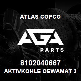8102040667 Atlas Copco Aktivkohle Oewamat 3 | AGA Parts