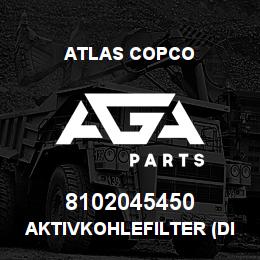 8102045450 Atlas Copco Aktivkohlefilter (DIBT) fuer Oewamat 6 + | AGA Parts