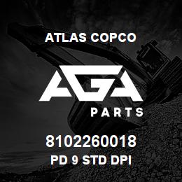 8102260018 Atlas Copco PD 9 STD DPI | AGA Parts