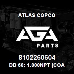 8102260604 Atlas Copco DD 60: 1.000NPT (COALESCEN | AGA Parts