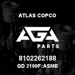 8102262188 Atlas Copco QD 2100F:ASME | AGA Parts