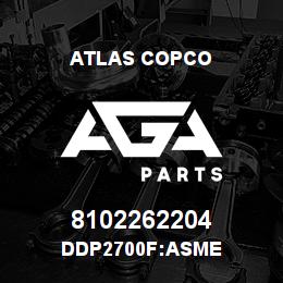 8102262204 Atlas Copco DDP2700F:ASME | AGA Parts