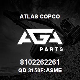 8102262261 Atlas Copco QD 3150F:ASME | AGA Parts