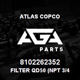 8102262352 Atlas Copco FILTER QD50 (NPT 3/4) | AGA Parts