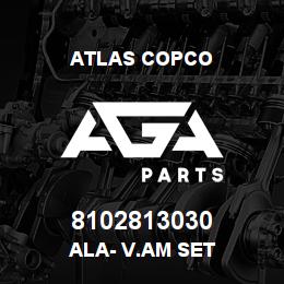 8102813030 Atlas Copco ALA- V.AM SET | AGA Parts