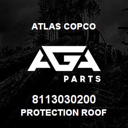 8113030200 Atlas Copco PROTECTION ROOF | AGA Parts