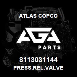 8113031144 Atlas Copco PRESS.REL.VALVE | AGA Parts