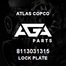 8113031315 Atlas Copco LOCK PLATE | AGA Parts