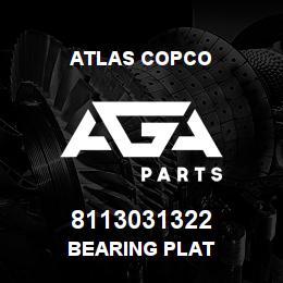 8113031322 Atlas Copco BEARING PLAT | AGA Parts